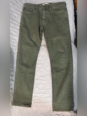 Madewell Olive Slim Jeans